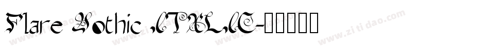 Flare Gothic ITALIC字体转换